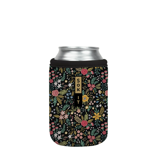 Sok-It CanSok - Black English Garden Picnic 12oz-Can 12.99 CanSok-FW Floral