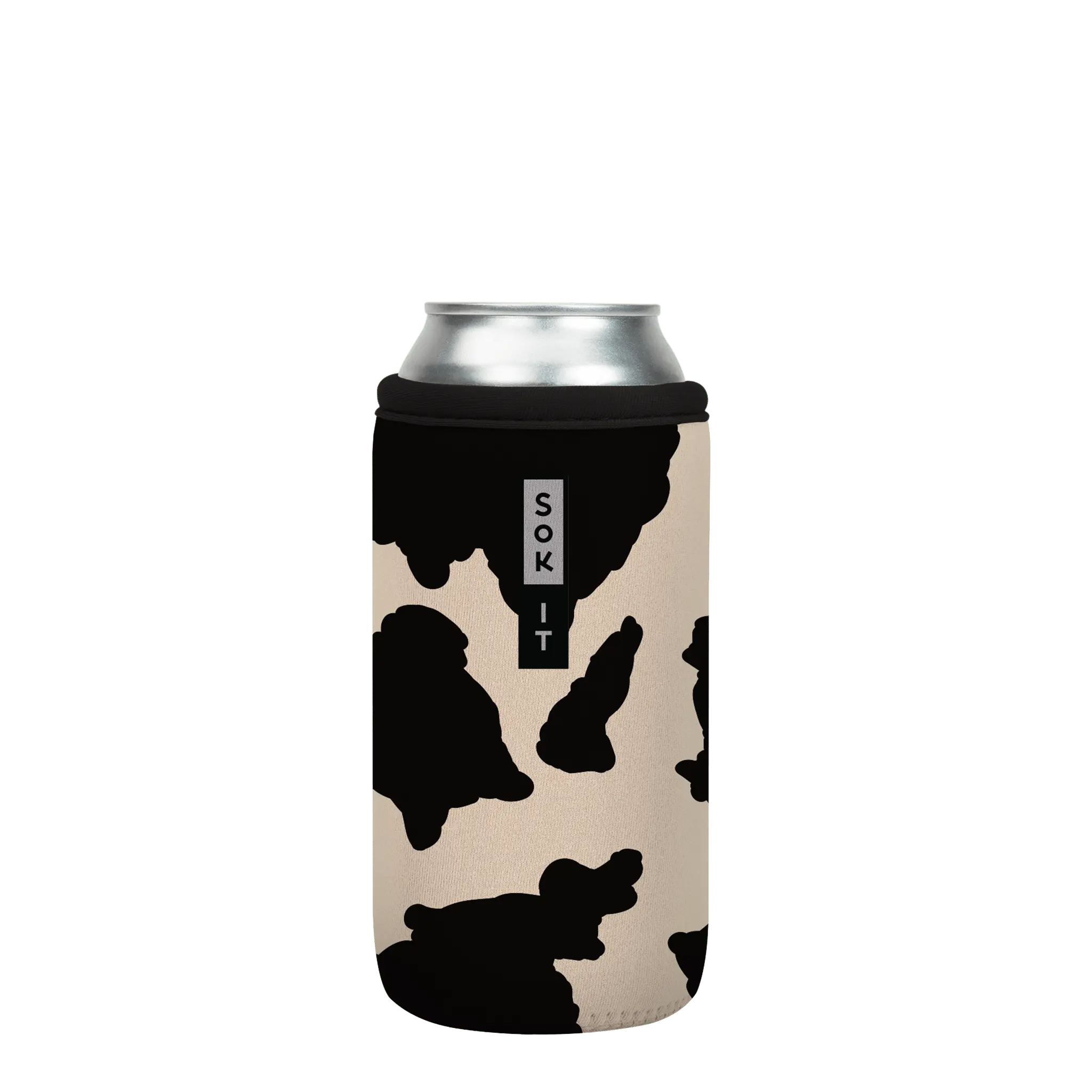 Sok-It CanSok - Cow Print 16oz-Can 13.99 CanSok-Animal Prints