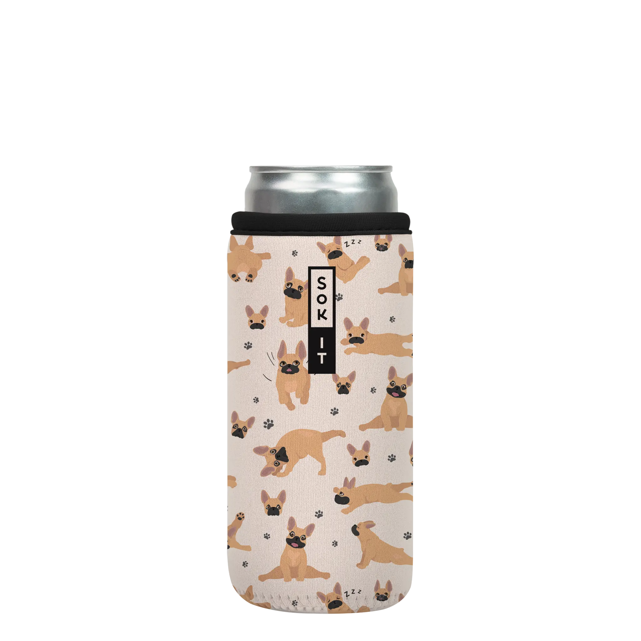 Sok-It CanSok - Pardon My Frenchie 12oz Slim Can 13.99 CanSok-Evergreen