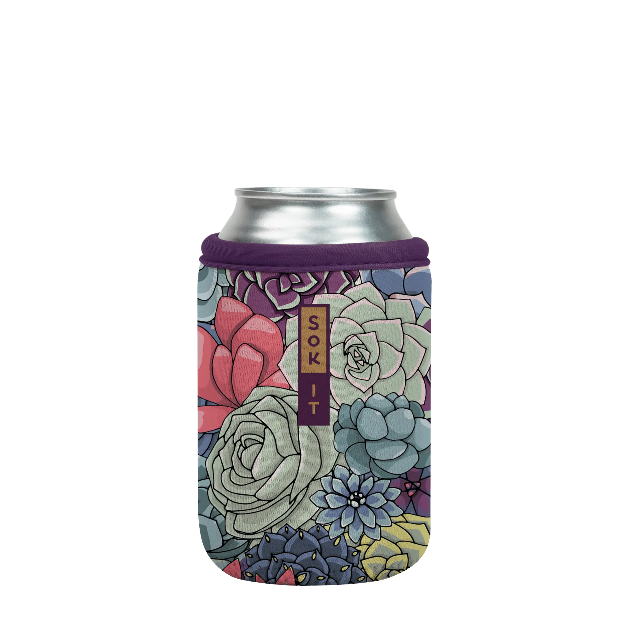 Sok-It CanSok - Succulents 12oz-Can 12.99 CanSok-SS Floral