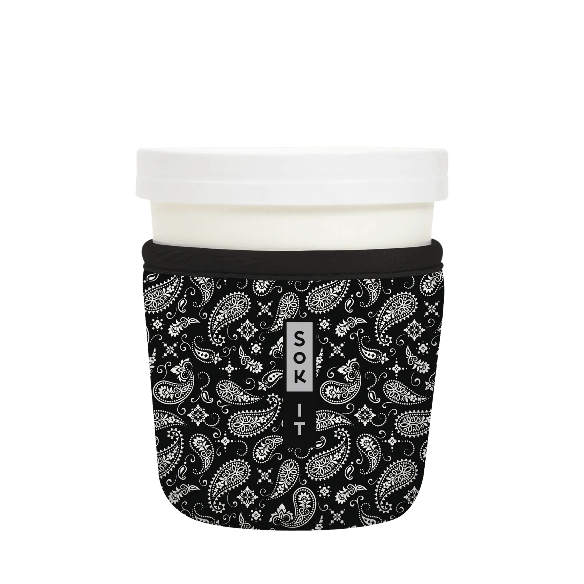 Sok-It IceCreamSok for Standard Pint - Black Bandana Default-Title 10.48 IceCreamSok-Bohemian