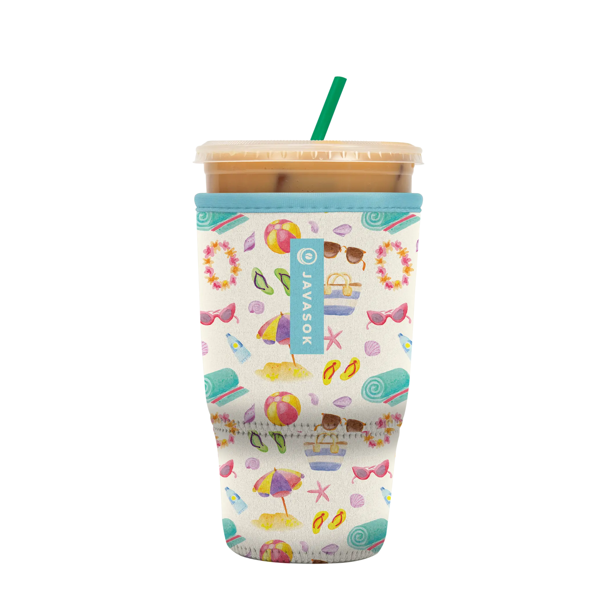 Sok-It JavaSok - Beach Life Large-30-32oz 18.99 JavaSok-Summer Holiday