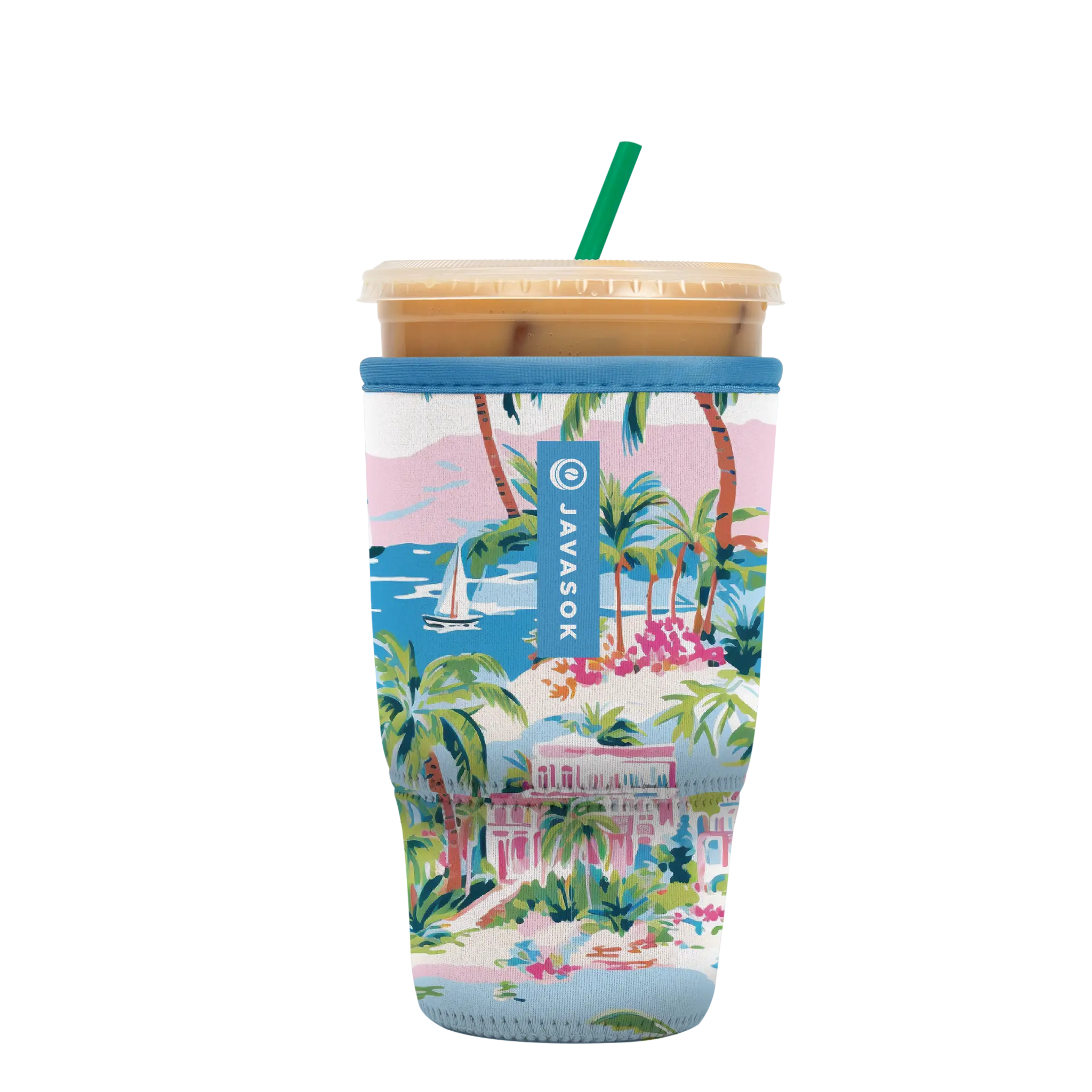 Sok-It JavaSok - Beachside Bliss Large-30-32oz 18.99 JavaSok-Summer Holiday