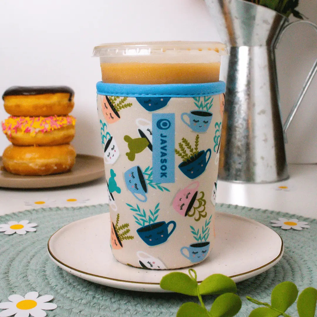 Sok-It JavaSok - Botanical Teacups JavaSok-Novelty