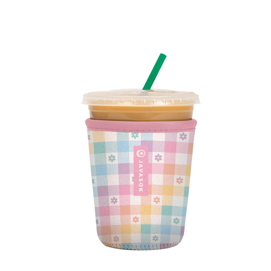 Sok-It JavaSok - Gingham Flowers Small-16-20oz 13.99 JavaSok-SS Floral