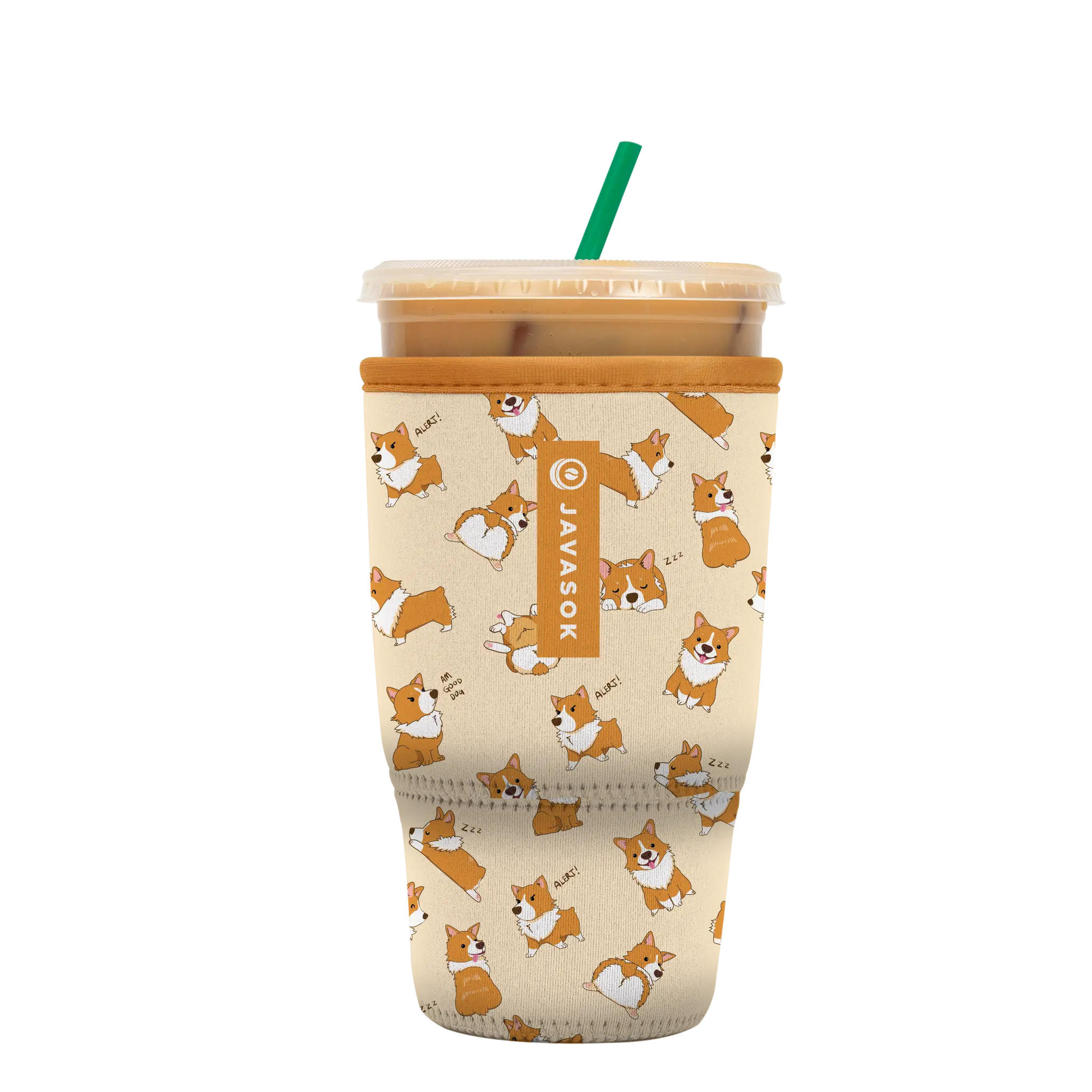 Sok-It JavaSok - Too Corgi to Function Large 30-32oz 18.99 JavaSok-Evergreen