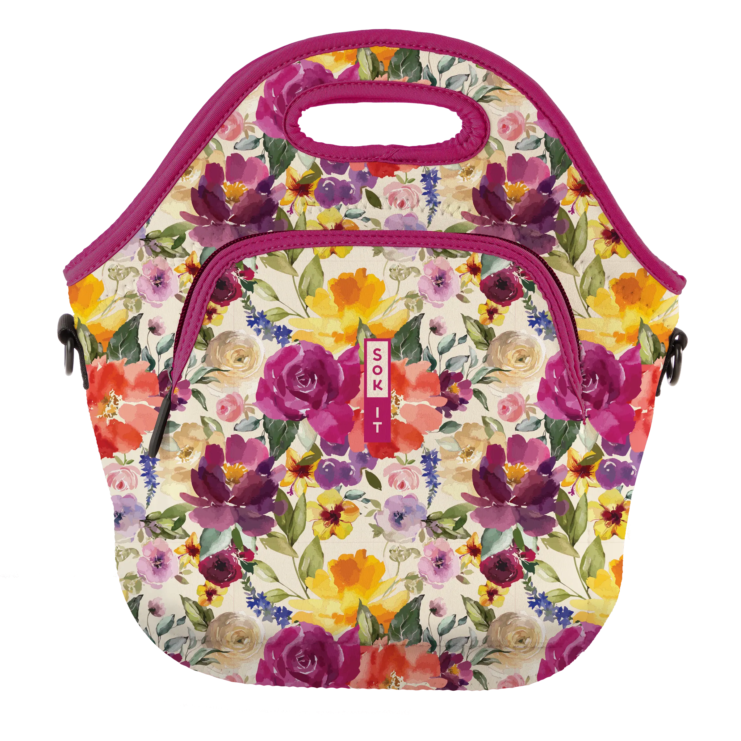 Sok-It LunchTote XL - Blooming Bright LunchTote-Evergreen