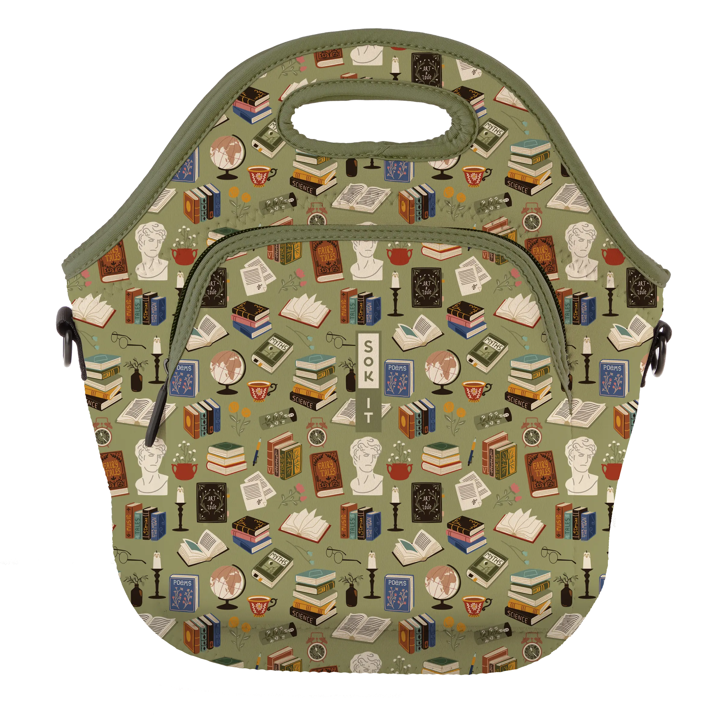 Sok-It LunchTote XL - Book Club LunchTote-Evergreen
