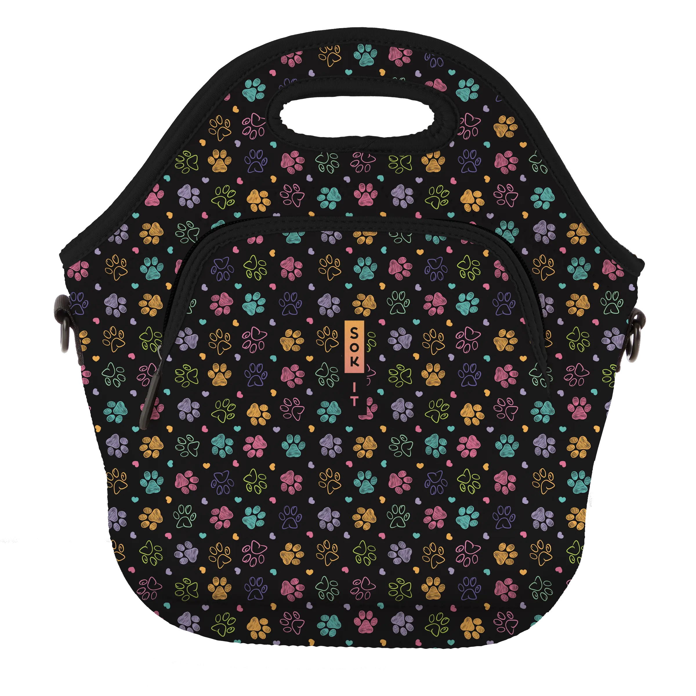 Sok-It LunchTote XL - Furry Footprints LunchTote-Evergreen