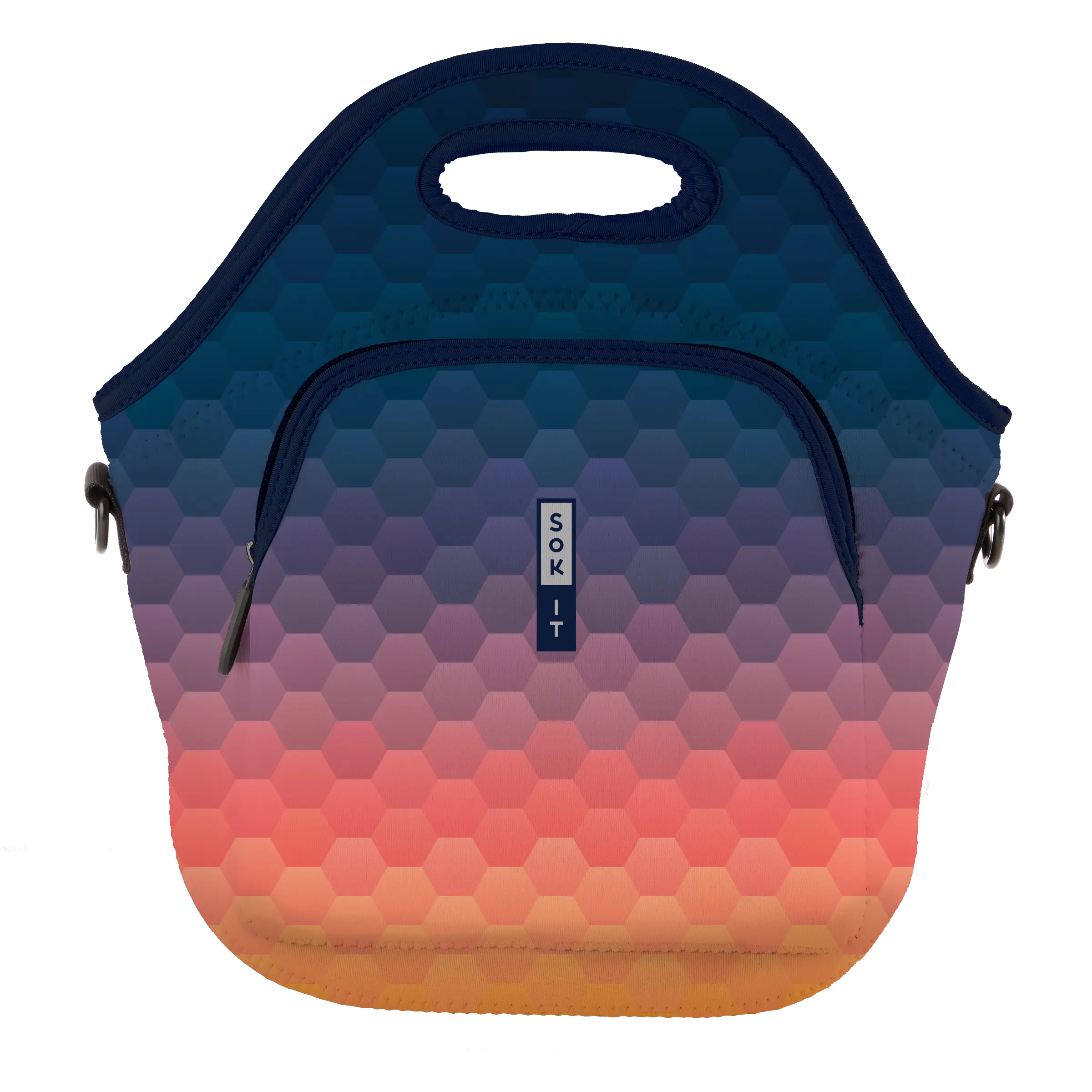 Sok-It LunchTote XL - Hexagon Sunset LunchTote-Evergreen