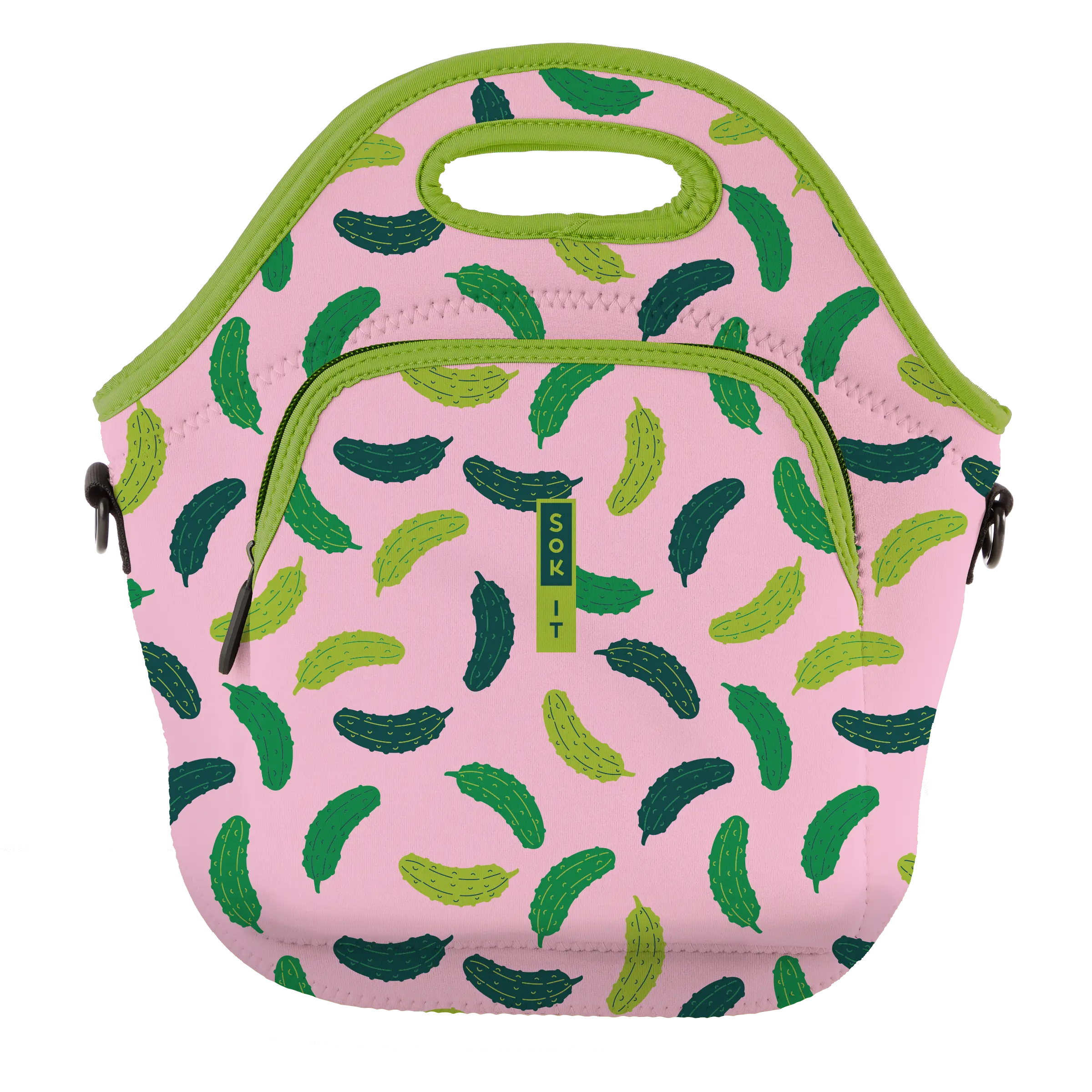 Sok-It LunchTote XL - Pickle Me Pink LunchTote-Evergreen
