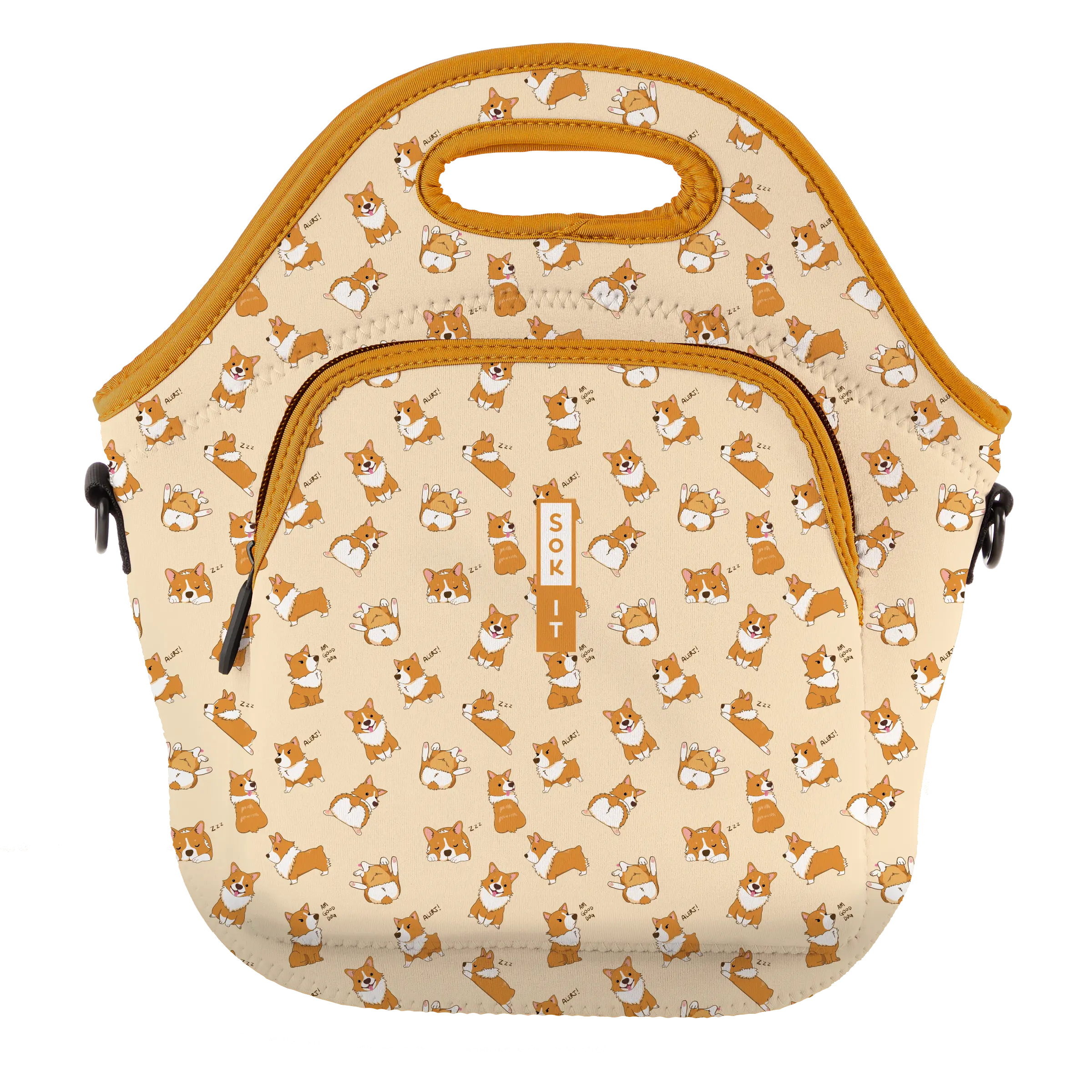 Sok-It LunchTote XL - Too Corgi to Function LunchTote-Evergreen