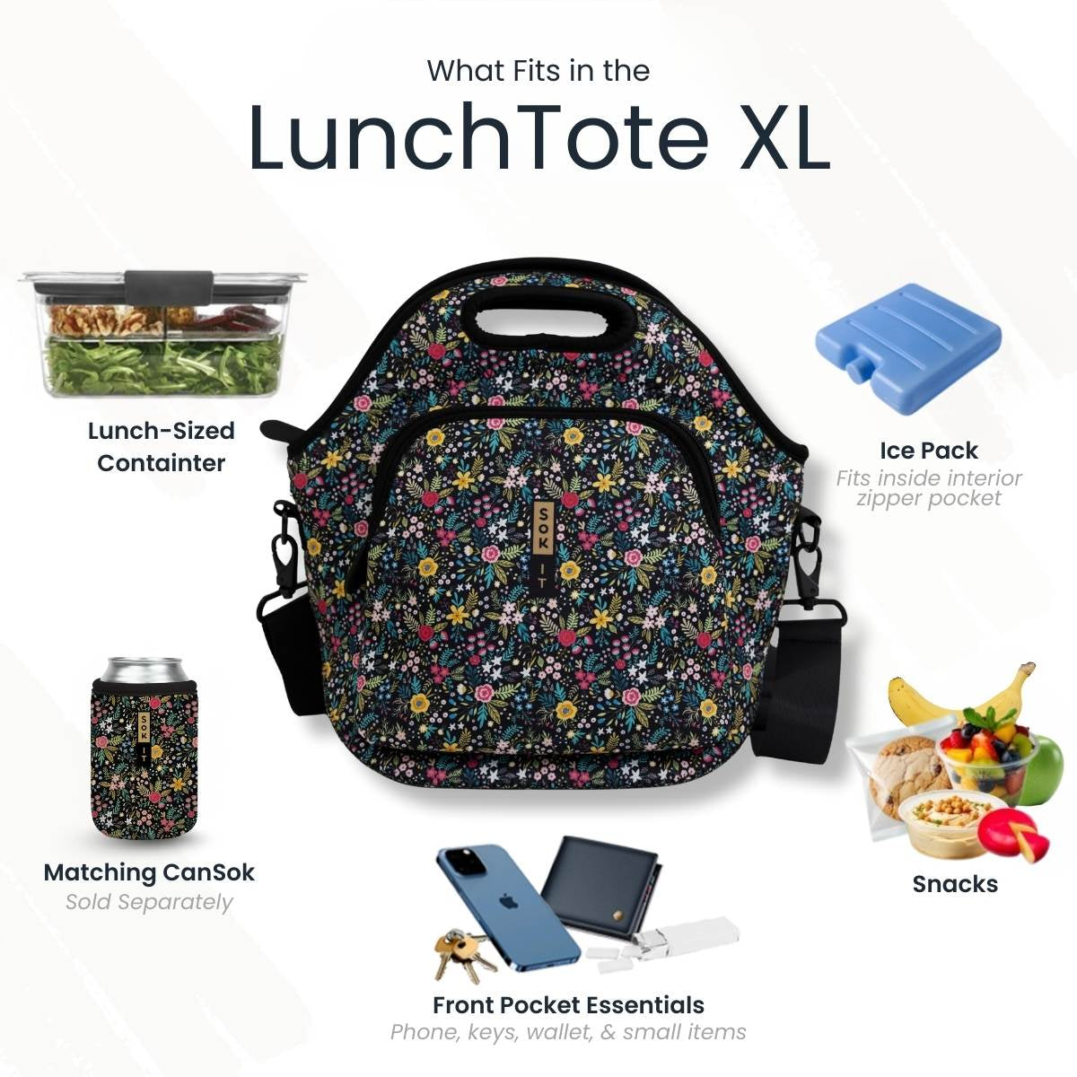LunchTote XL - Patriotic Patchwork