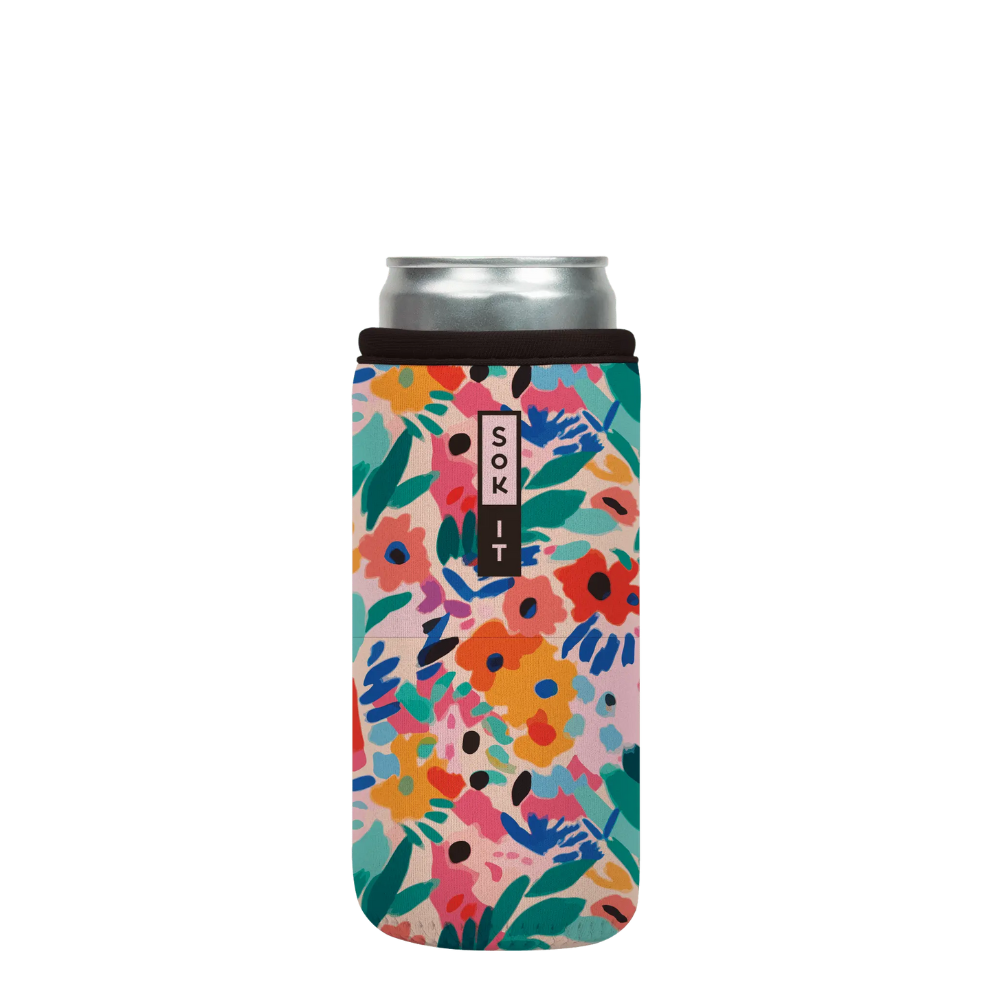 Sok-It CanSok - Abstract Floral 12oz-Slim-Can 12.99 CanSok-SS Floral