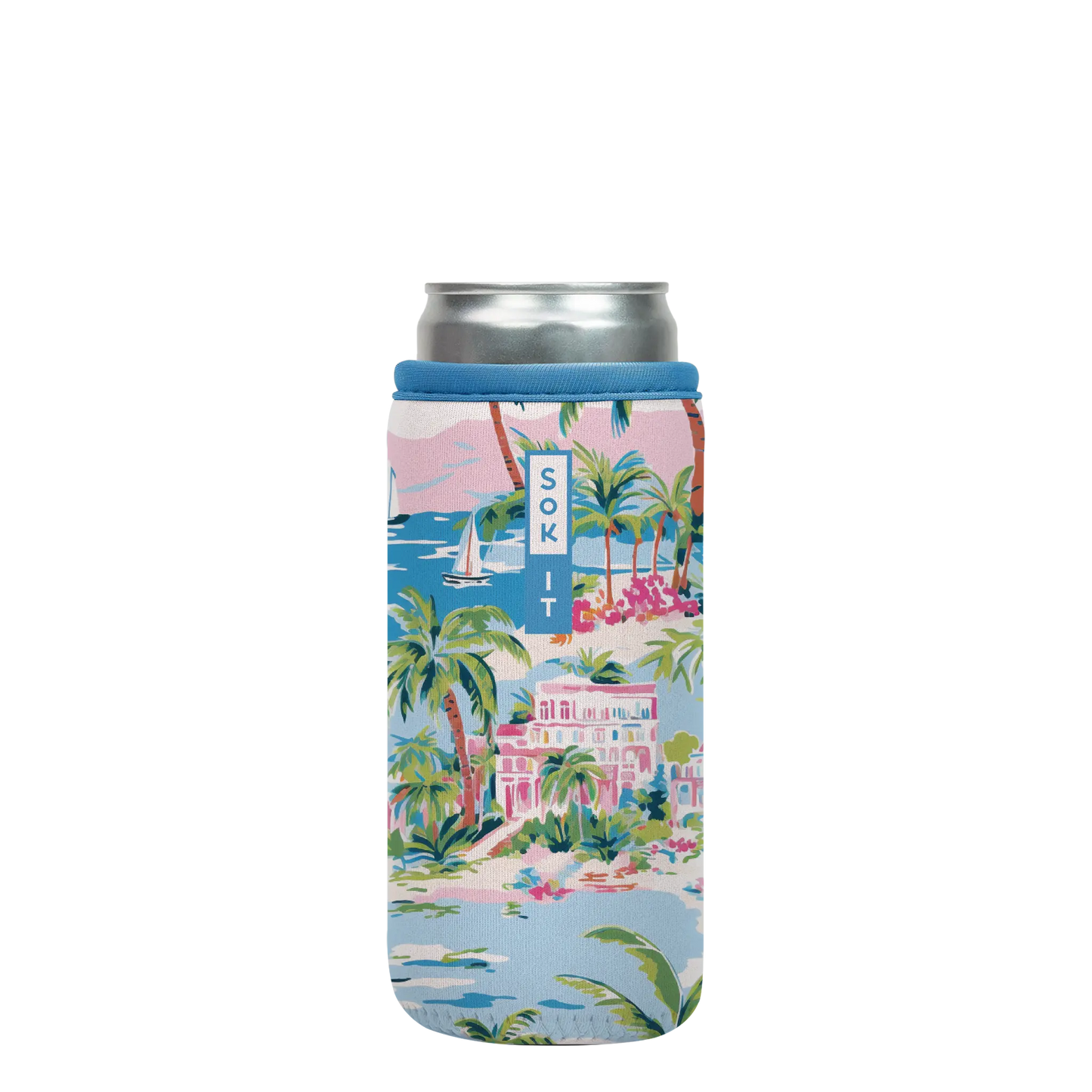 Sok-It CanSok - Beachside Bliss 12oz-Slim-Can 13.99 CanSok-Summer Holiday