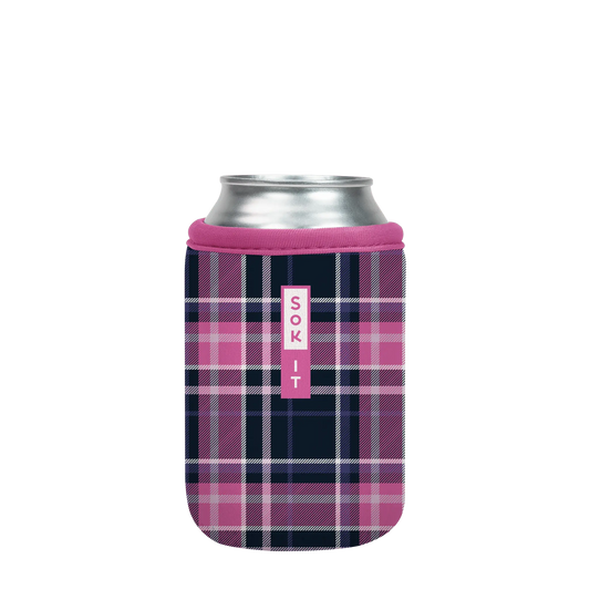 Sok-It CanSok - Berry Plaid 12oz-Can 12.99 CanSok-Plaids