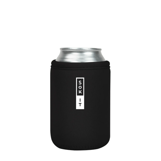 Sok-It CanSok - Black 12oz-Can 12.99 CanSok-Classic Solid