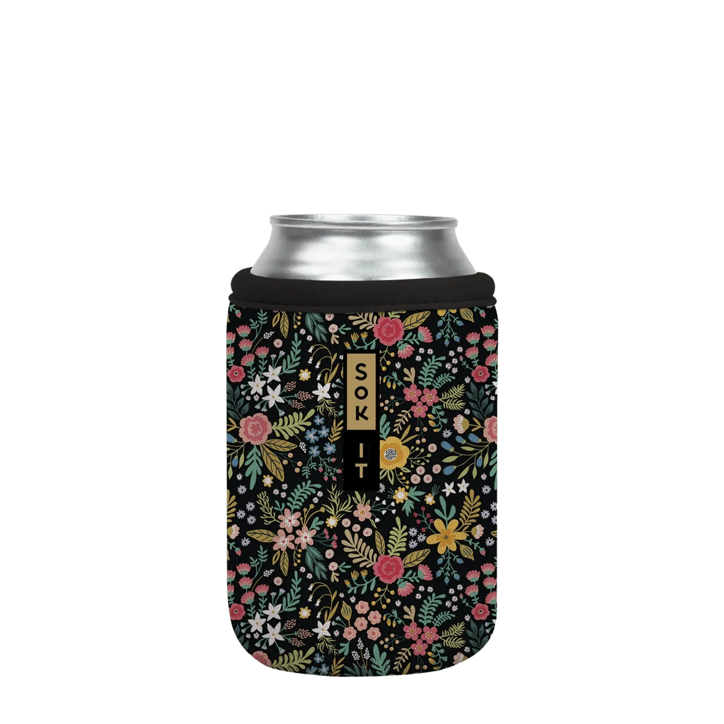 Sok-It CanSok - Black English Garden Picnic 12oz-Can 12.99 CanSok-FW Floral