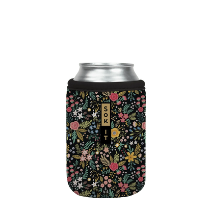 Sok-It CanSok - Black English Garden Picnic 12oz-Can 12.99 CanSok-FW Floral