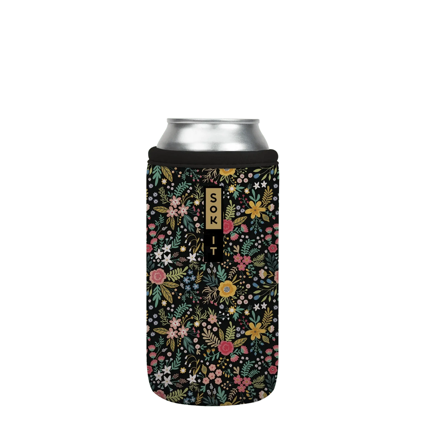 Sok-It CanSok - Black English Garden Picnic 16oz-Can 13.99 CanSok-FW Floral