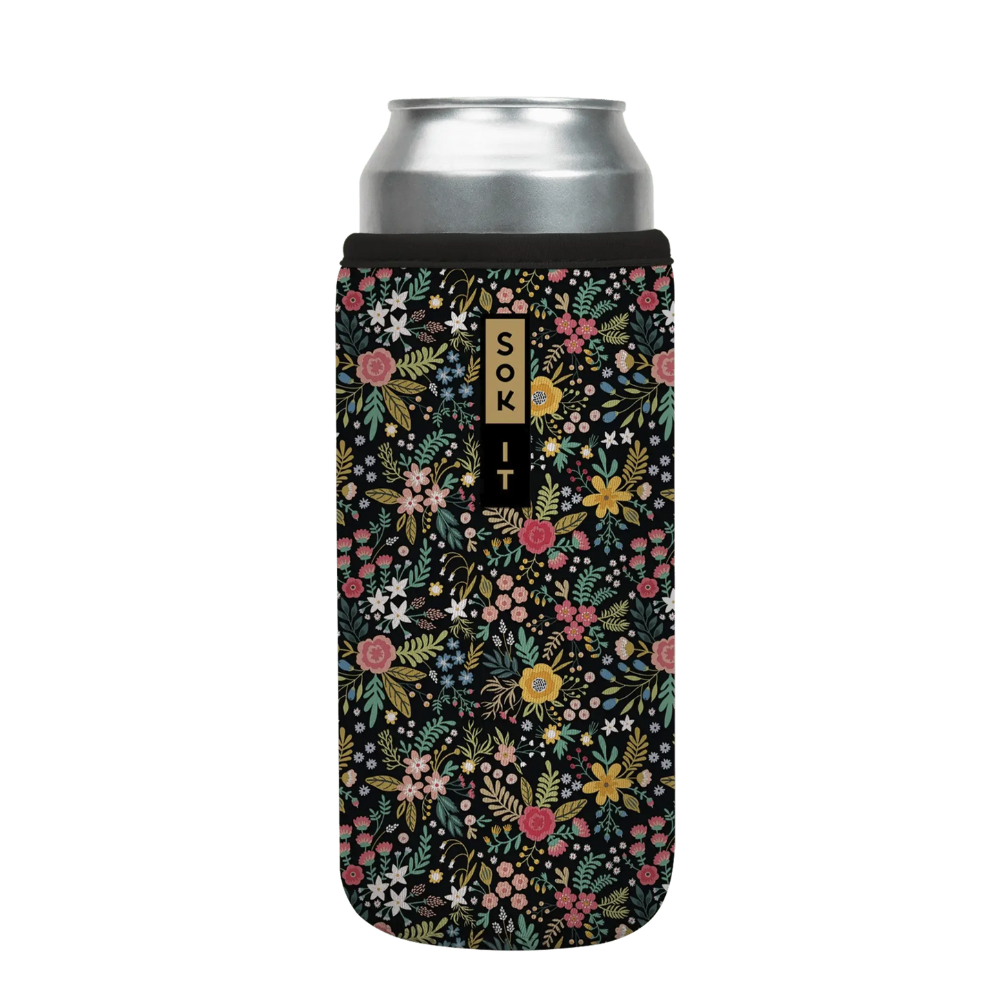 Sok-It CanSok - Black English Garden Picnic 25oz-Can 14.99 CanSok-FW Floral