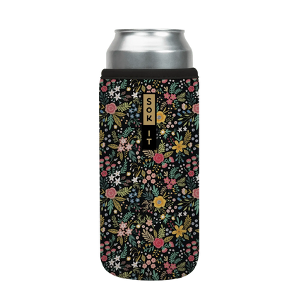 Sok-It CanSok - Black English Garden Picnic 25oz-Can 14.99 CanSok-FW Floral