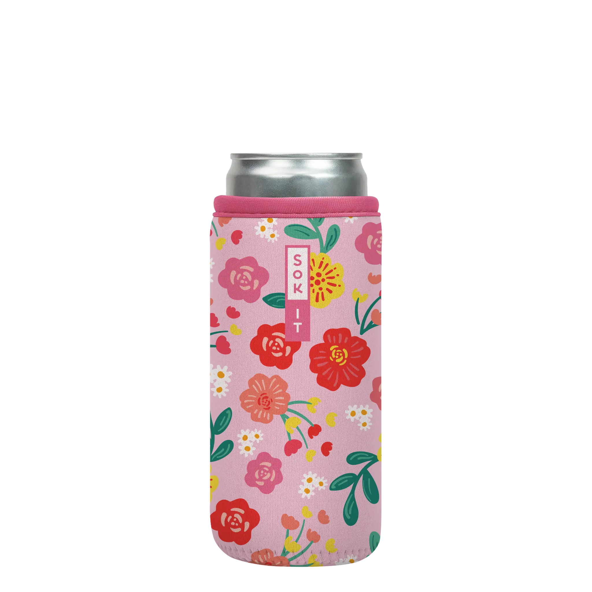 Sok-It CanSok - Bloom Your Way 12oz-Slim-Can 13.99 CanSok-Evergreen