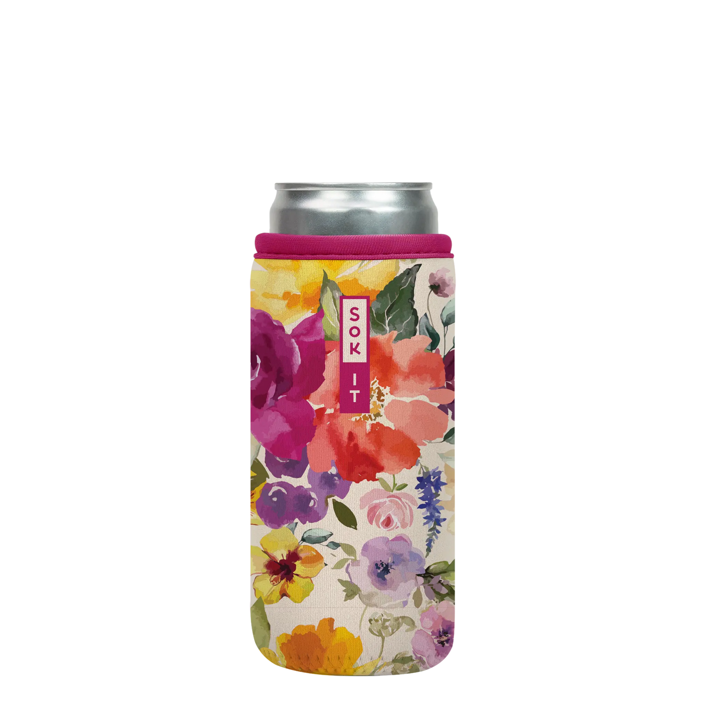 Sok-It CanSok - Blooming Bright 12oz-Slim-Can 13.99 CanSok-Evergreen