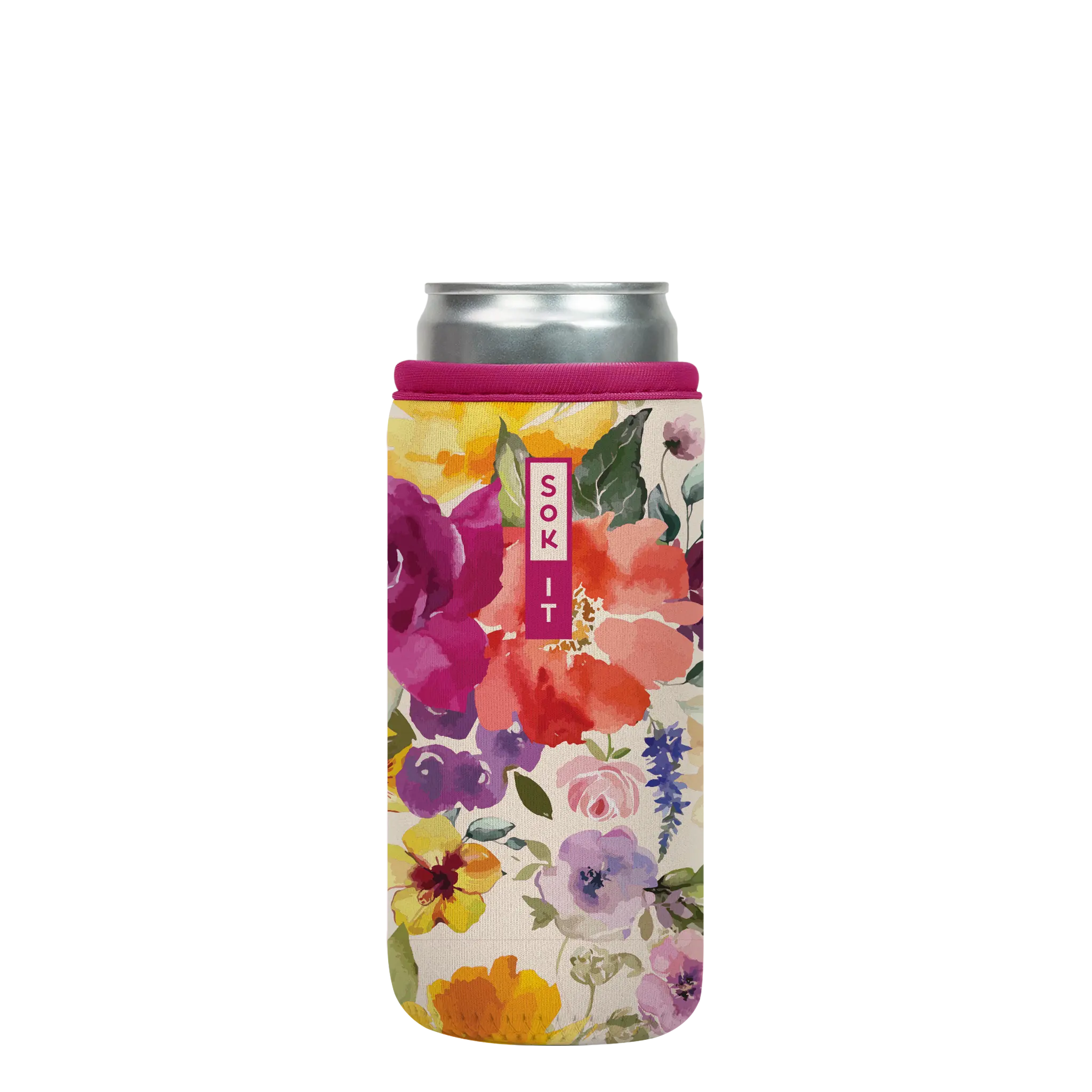 Sok-It CanSok - Blooming Bright 12oz-Slim-Can 13.99 CanSok-Evergreen