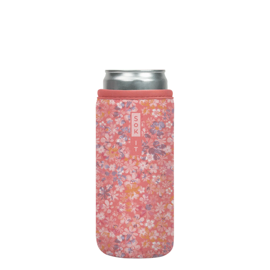 Sok-It CanSok - Blushing Blooms 12oz-Slim-Can 12.99 CanSok-SS Floral