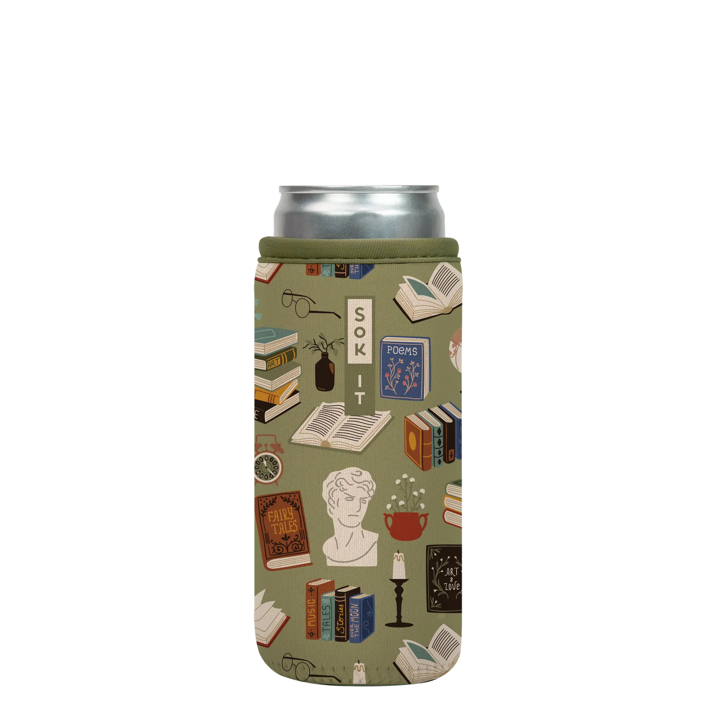 Sok-It CanSok - Book Club 12oz Slim Can 13.99 CanSok-Evergreen