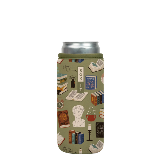 Sok-It CanSok - Book Club 12oz Slim Can 13.99 CanSok-Evergreen