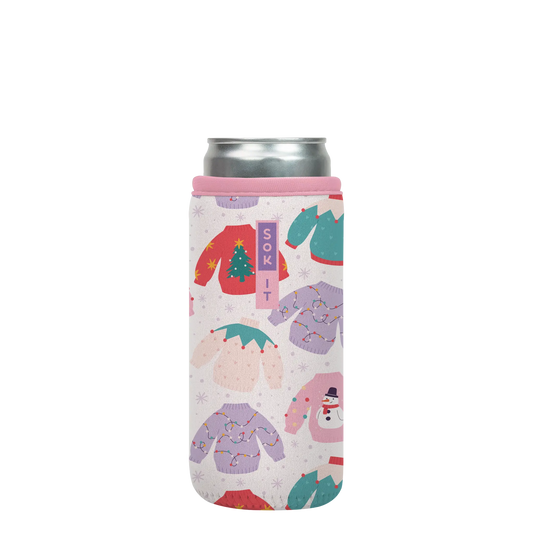 Sok-It CanSok - Cozy Knits 12oz-Slim-Can 6.49 CanSok-Winter Holiday