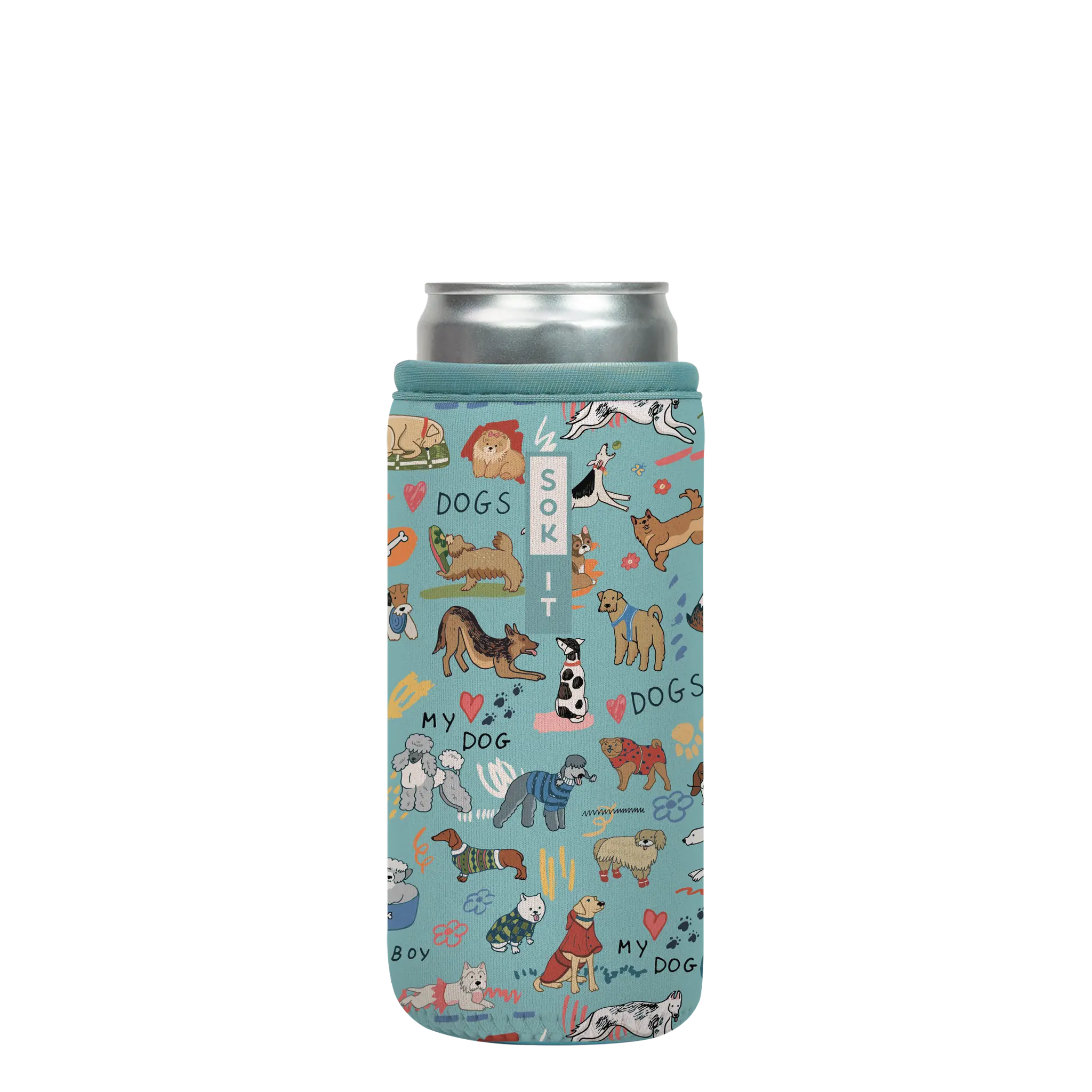 Sok-It CanSok - Dog Days Forever 12oz Slim Can 13.99 CanSok-Evergreen