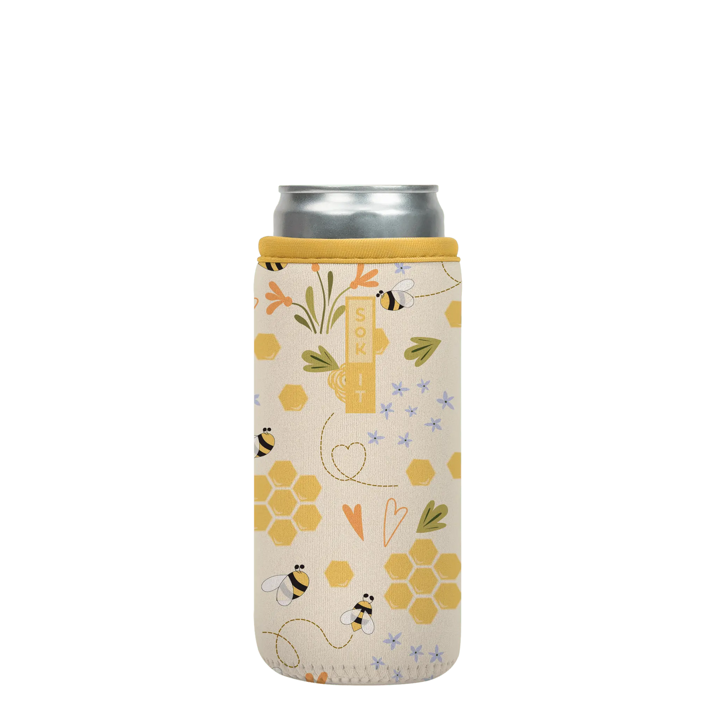 Sok-It CanSok - Honeycomb Buzz 12oz-Slim-Can 12.99 CanSok-Animals
