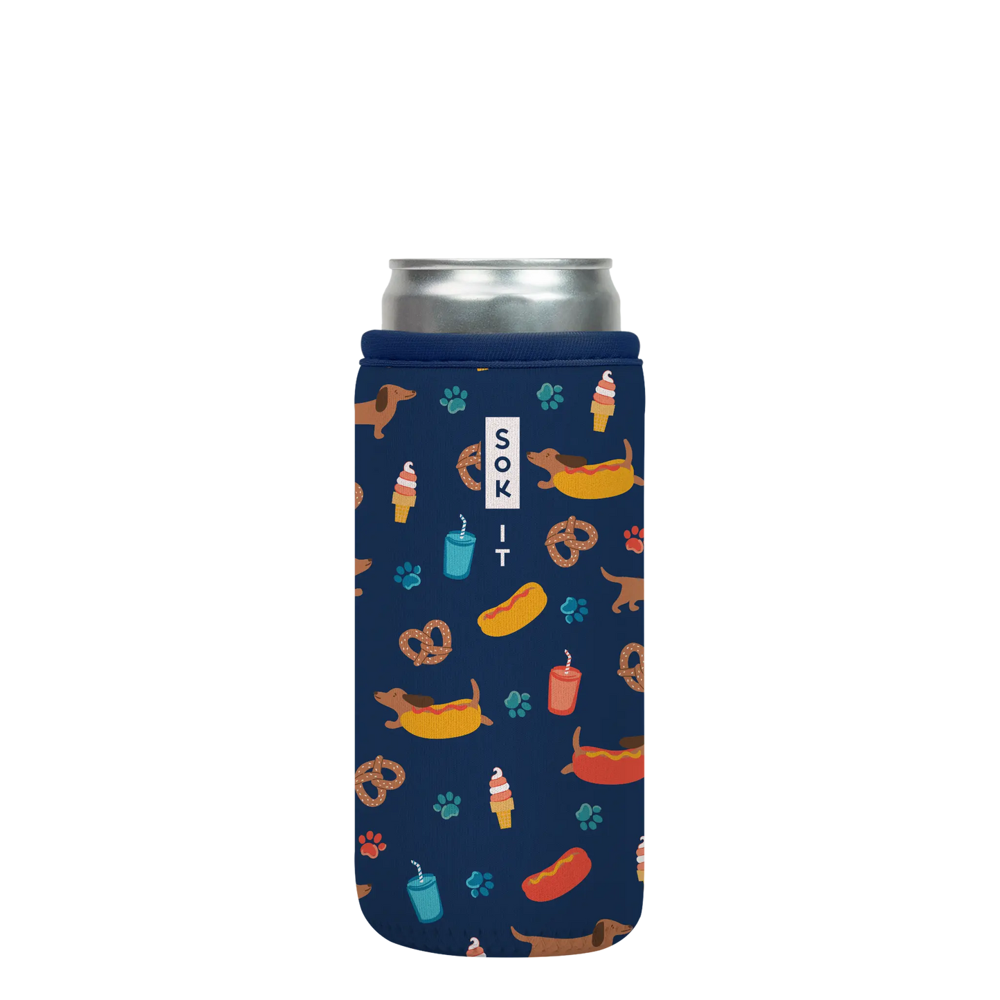 Sok-It CanSok - Hot Dawgs 12oz-Slim-Can 13.99 CanSok-Summer Holiday