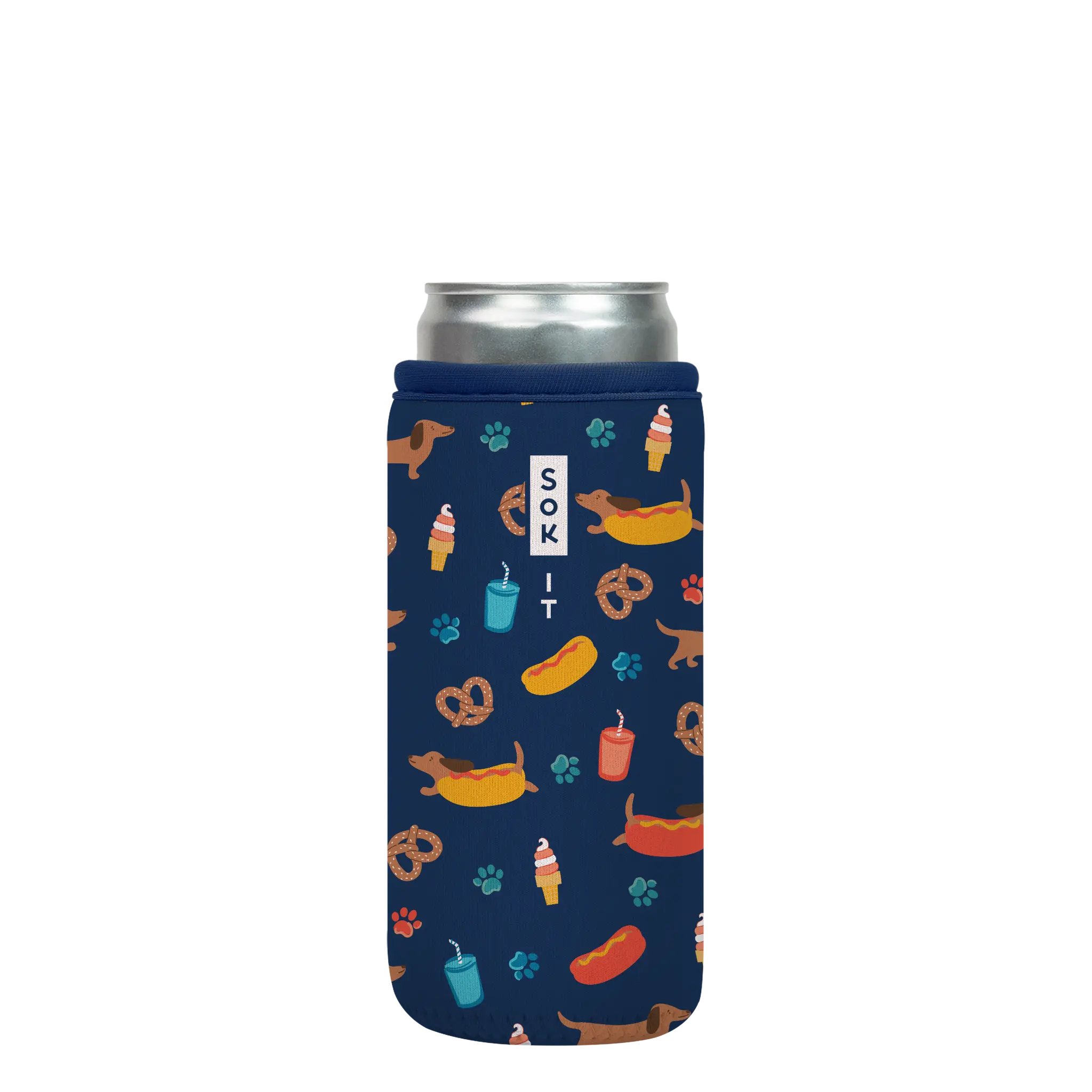 Sok-It CanSok - Hot Dawgs 12oz-Slim-Can 13.99 CanSok-Summer Holiday