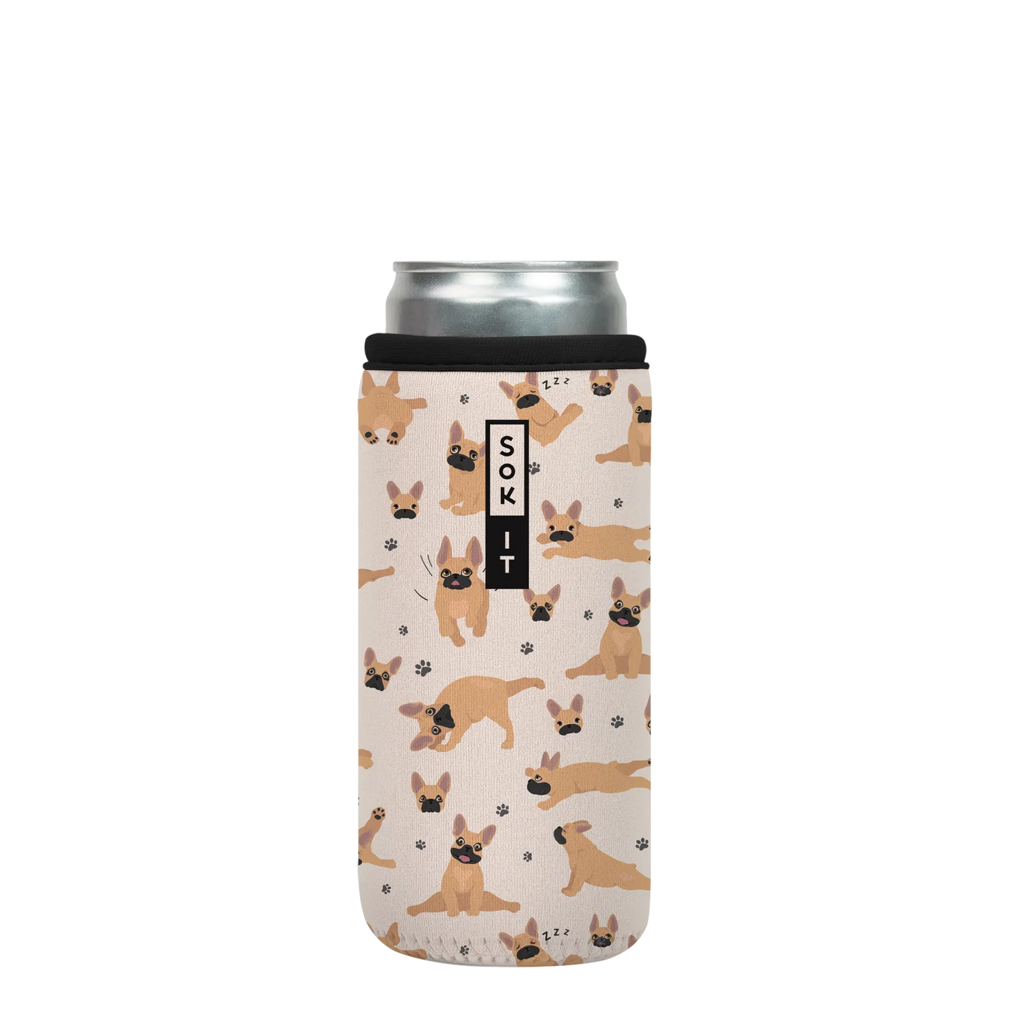 Sok-It CanSok - Pardon My Frenchie 12oz Slim Can 13.99 CanSok-Evergreen