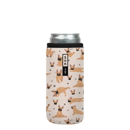 Sok-It CanSok - Pardon My Frenchie 12oz Slim Can 13.99 CanSok-Evergreen