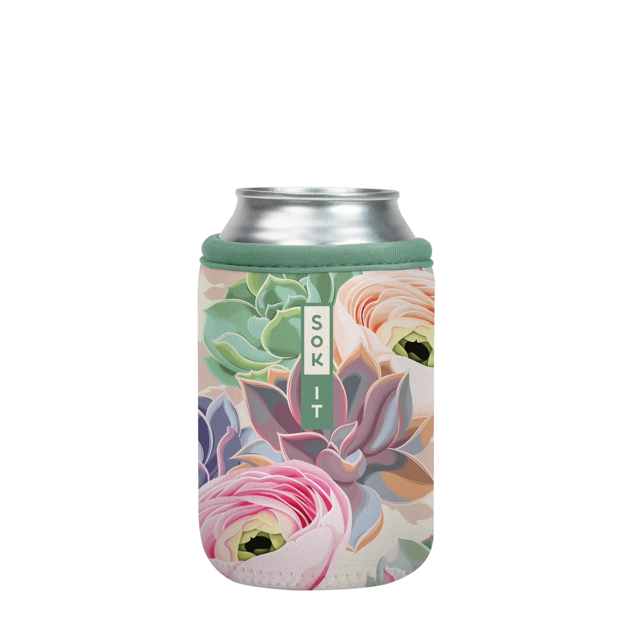 Sok-It CanSok - Pastel Splendor 12oz-Can 12.99 CanSok-SS Floral