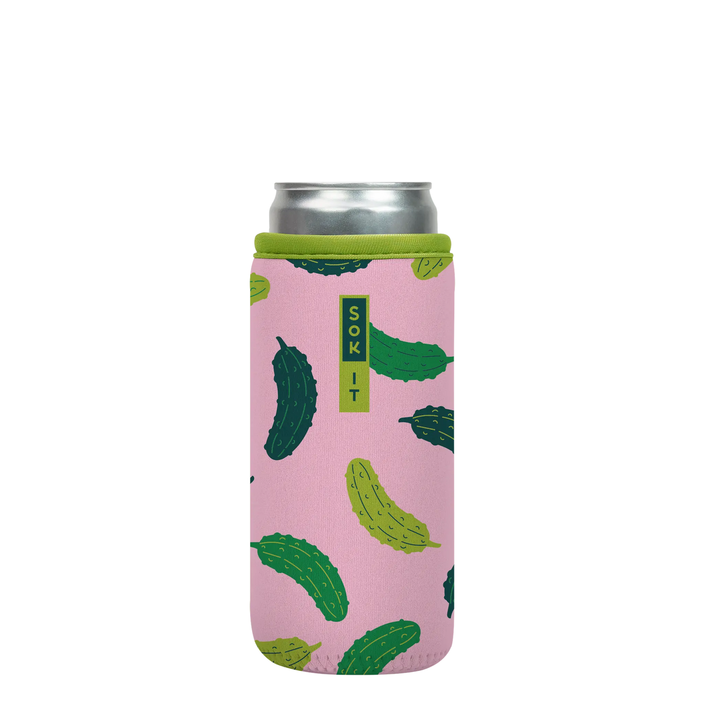 Sok-It CanSok - Pickle Me Pink 12oz-Slim-Can 13.99 CanSok-Evergreen