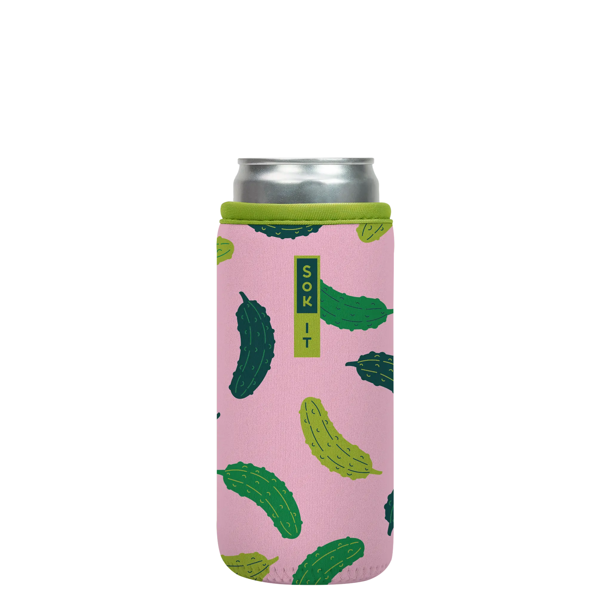 Sok-It CanSok - Pickle Me Pink 12oz-Slim-Can 13.99 CanSok-Evergreen