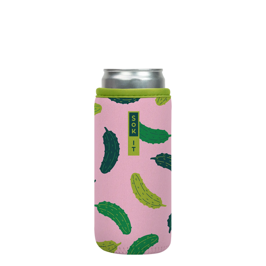 Sok-It CanSok - Pickle Me Pink 12oz-Slim-Can 13.99 CanSok-Evergreen