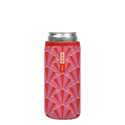 Sok-It CanSok - Pink Gatsby 12oz Slim Can 13.99 CanSok-Evergreen