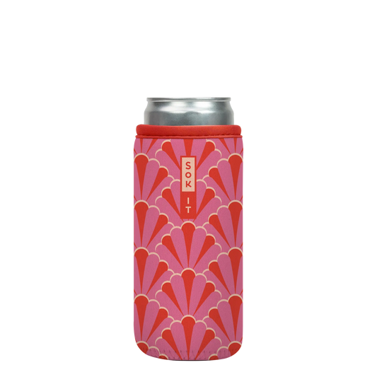 Sok-It CanSok - Pink Gatsby 12oz Slim Can 13.99 CanSok-Evergreen