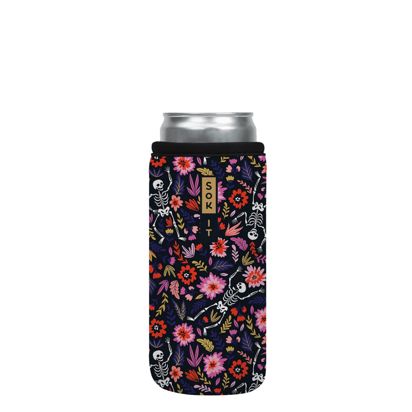 Sok-It CanSok - Skelly 12oz-Slim 12.99 CanSok-Fall Holiday