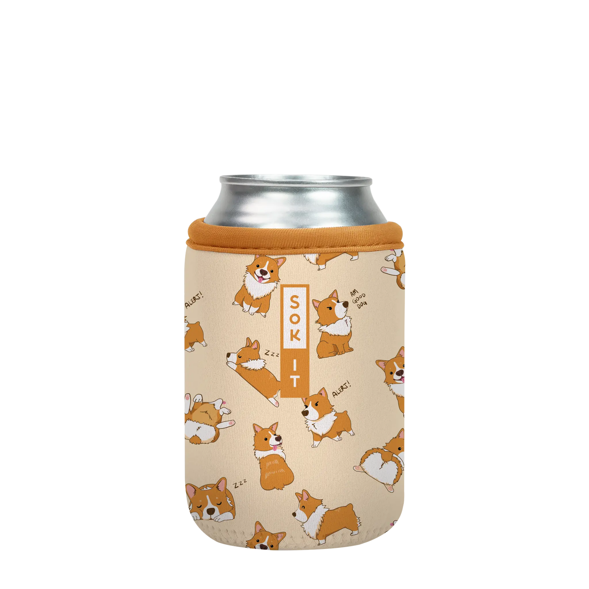 Sok-It CanSok - Too Corgi to Function 12oz Can 13.99 CanSok-Evergreen