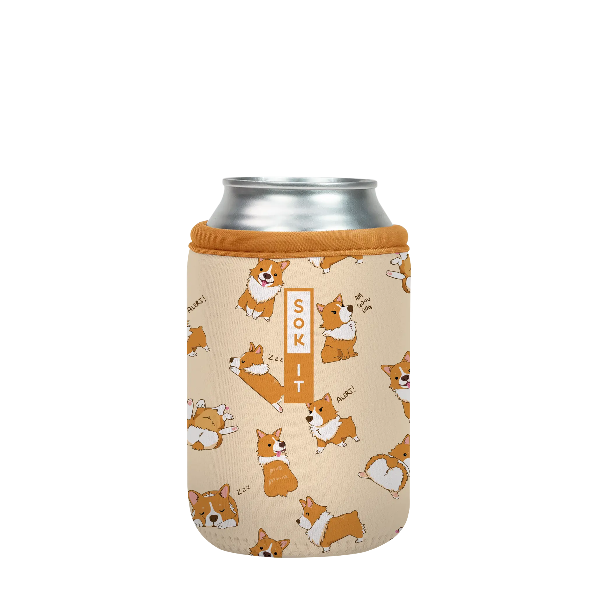 Sok-It CanSok - Too Corgi to Function 12oz Can 13.99 CanSok-Evergreen
