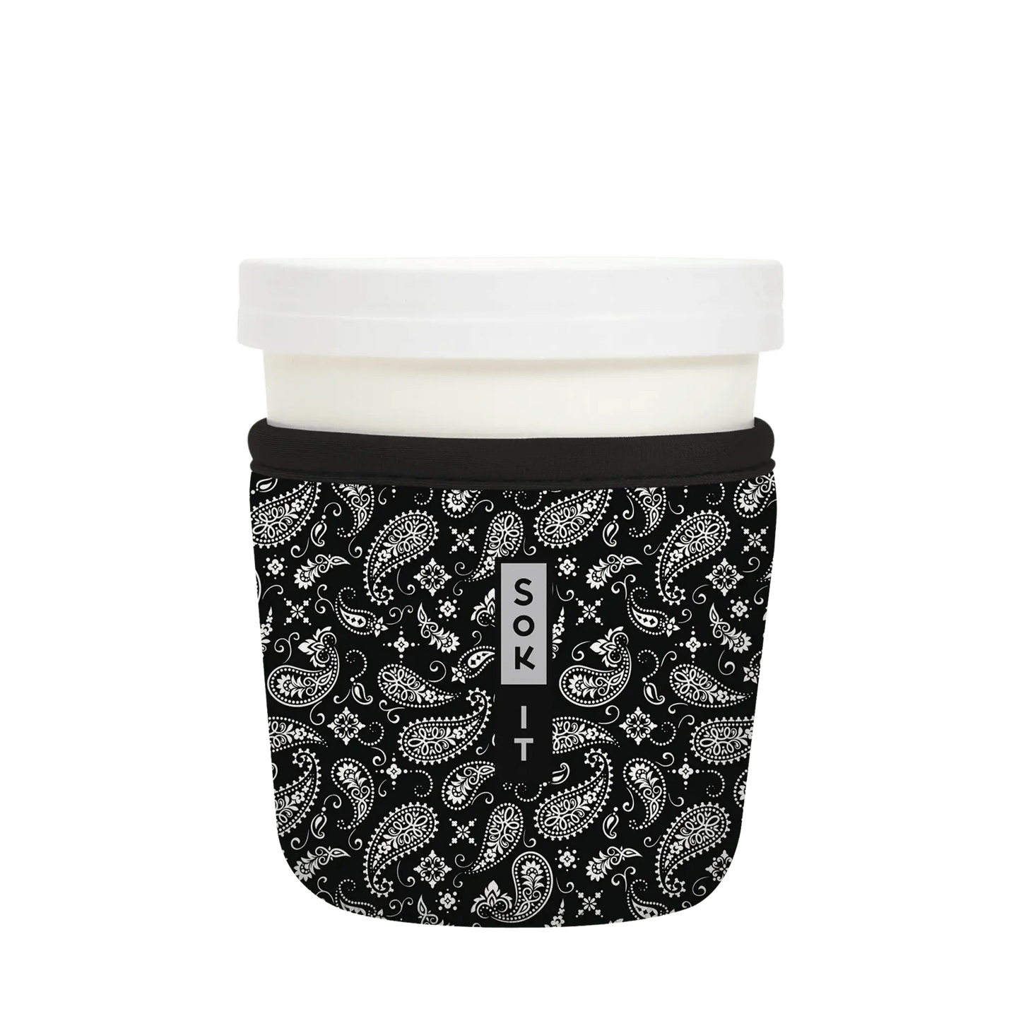 Sok-It IceCreamSok for Standard Pint - Black Bandana Default-Title 10.48 IceCreamSok-Bohemian