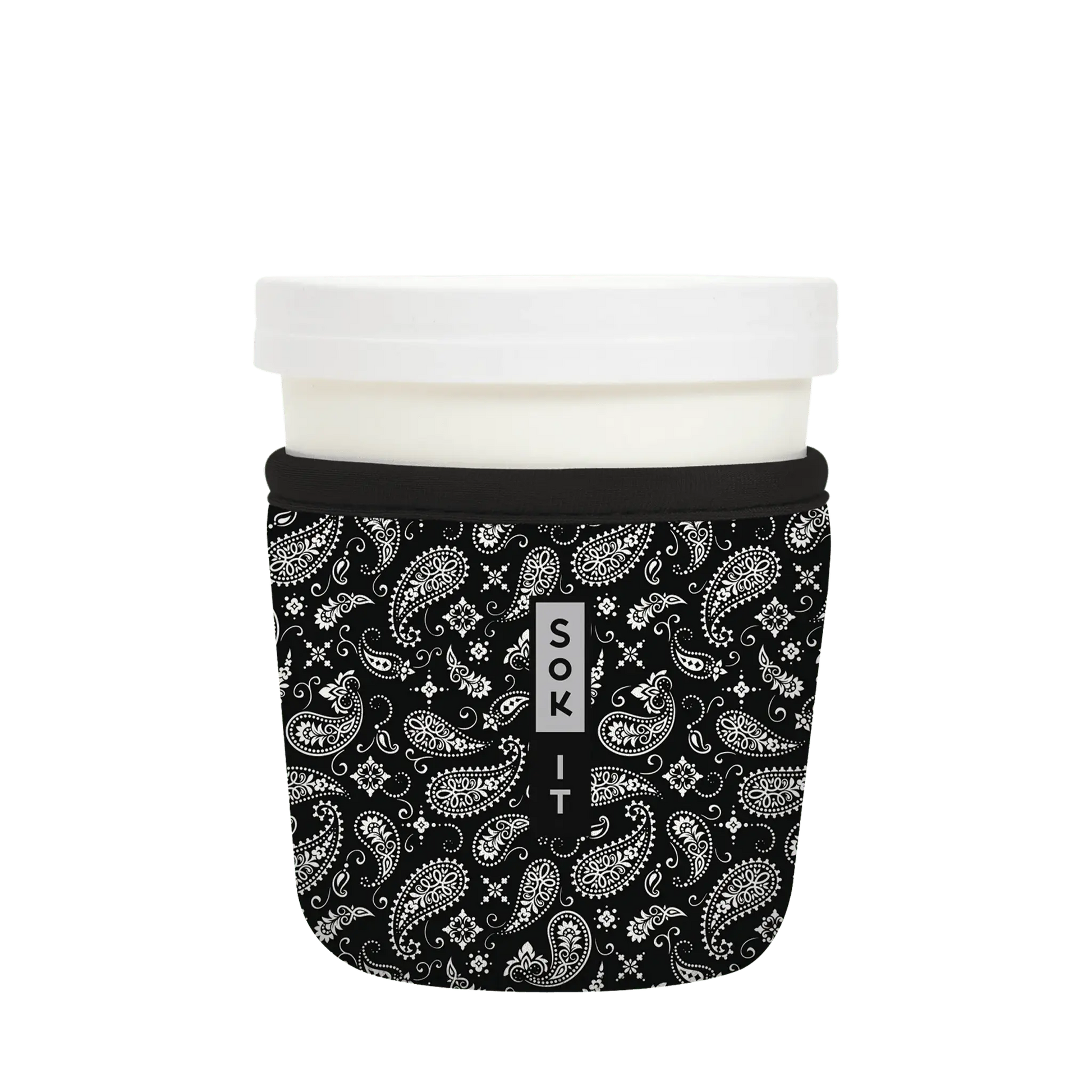 Sok-It IceCreamSok for Standard Pint - Black Bandana Default-Title 10.48 IceCreamSok-Bohemian